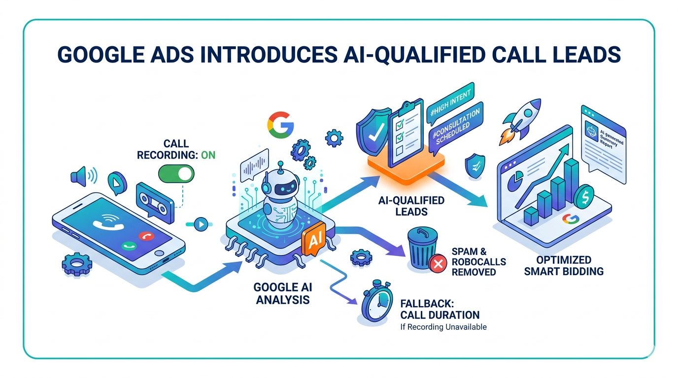 Google Ads Introduces AI-Qualified Call Leads and Enables Call Recording by Default