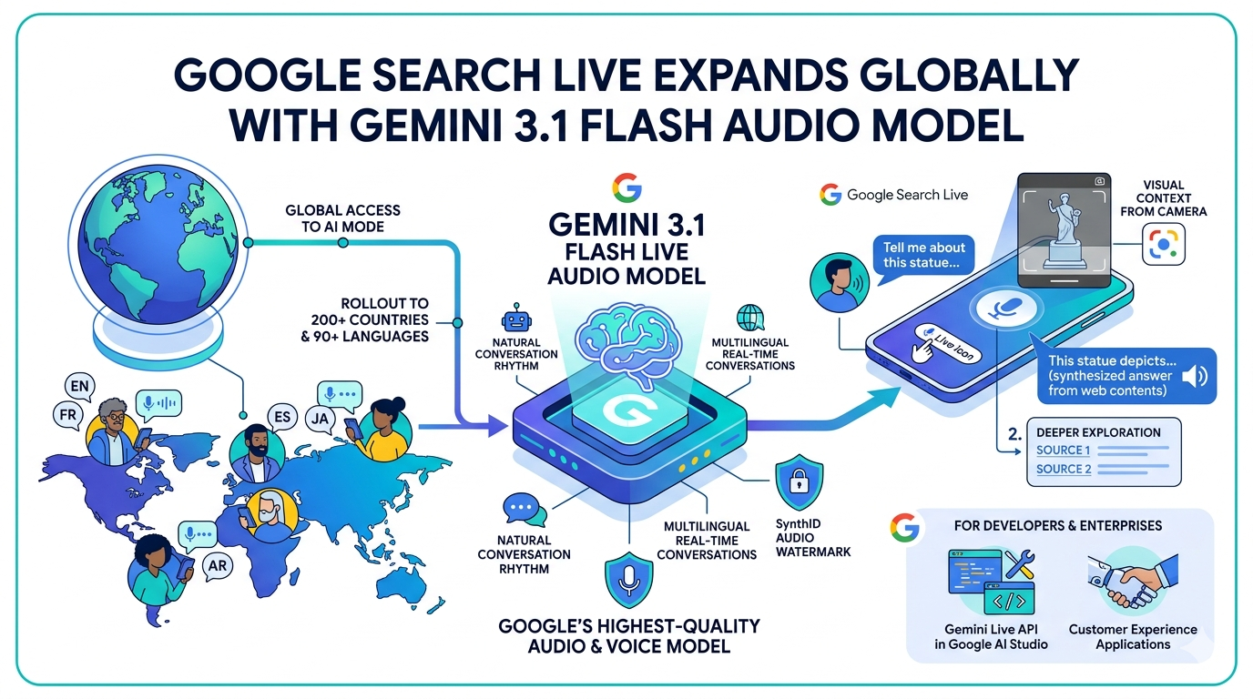 Google Search Live Expands Globally With Gemini 3.1 Flash