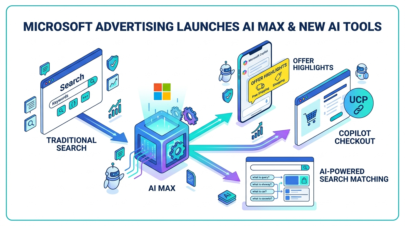 Microsoft Advertising Launches AI Max, Offers Highlights, and UCP Support to Target AI-Driven Discovery