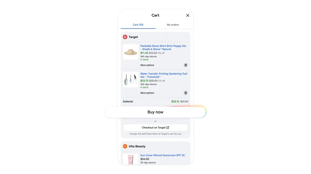 Universal Cart is an intelligent shopping cart and your new hub for shopping on Google.