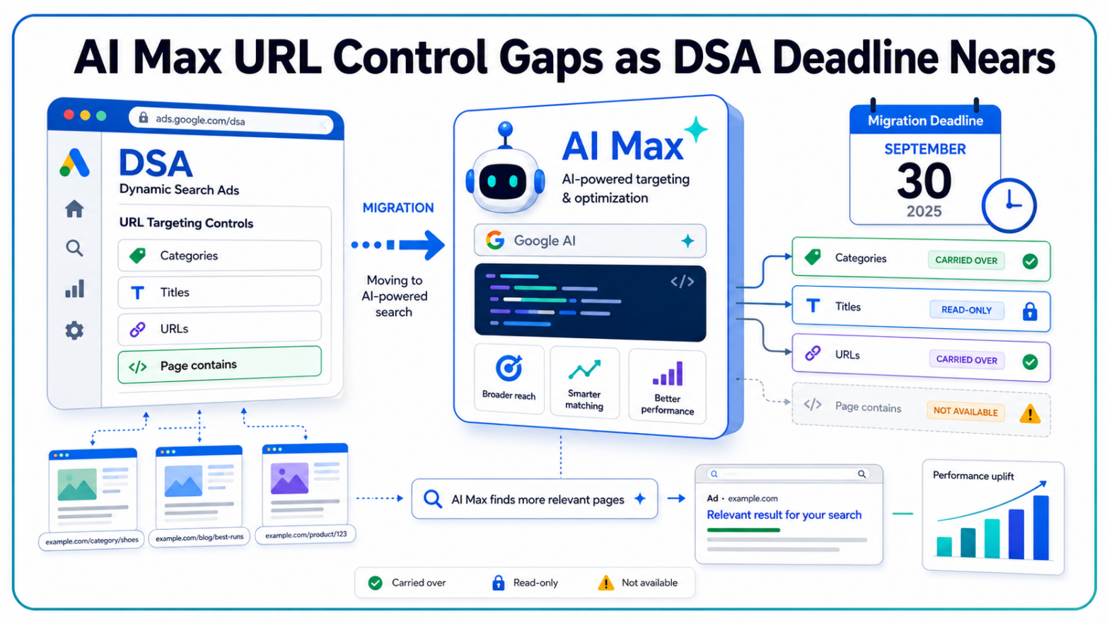 Google Confirms AI Max URL Control Gaps for DSA Migrants