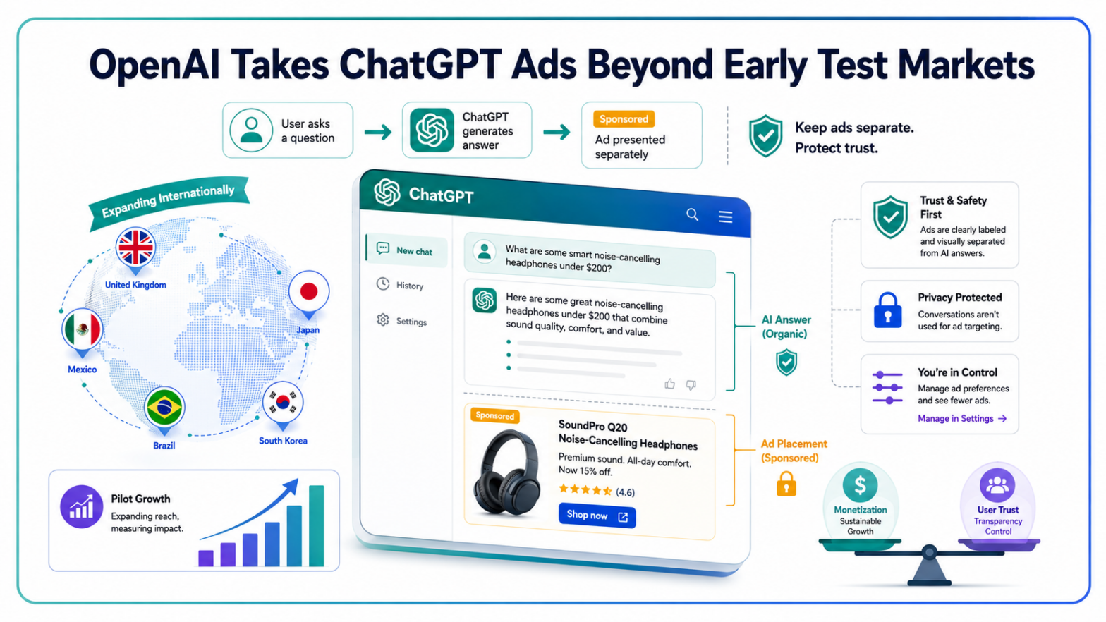 OpenAI Expands ChatGPT Ads Pilot Globally
