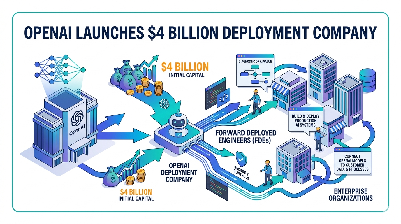 OpenAI Launches $4 Billion Deployment Company to Embed AI Engineers Inside Enterprise Organizations