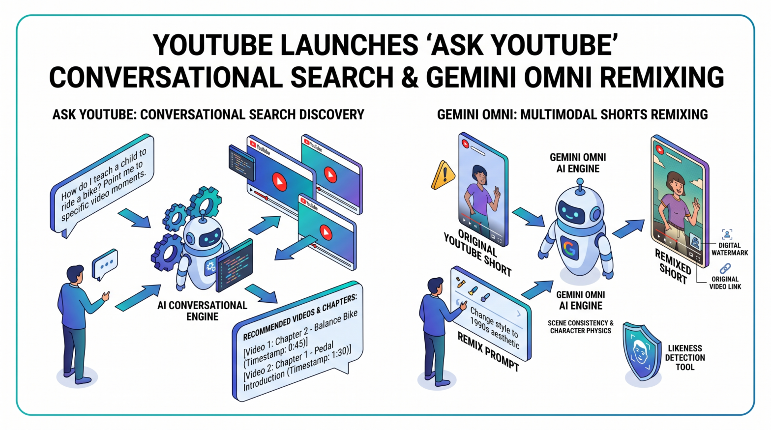 YouTube Launches Ask YouTube Conversational Search and Gemini Omni Remixing, Reshaping How Video Content Gets Found