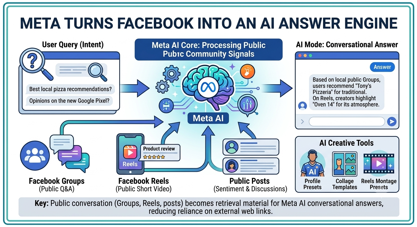 Meta Turns Facebook into an AI Answer Engine