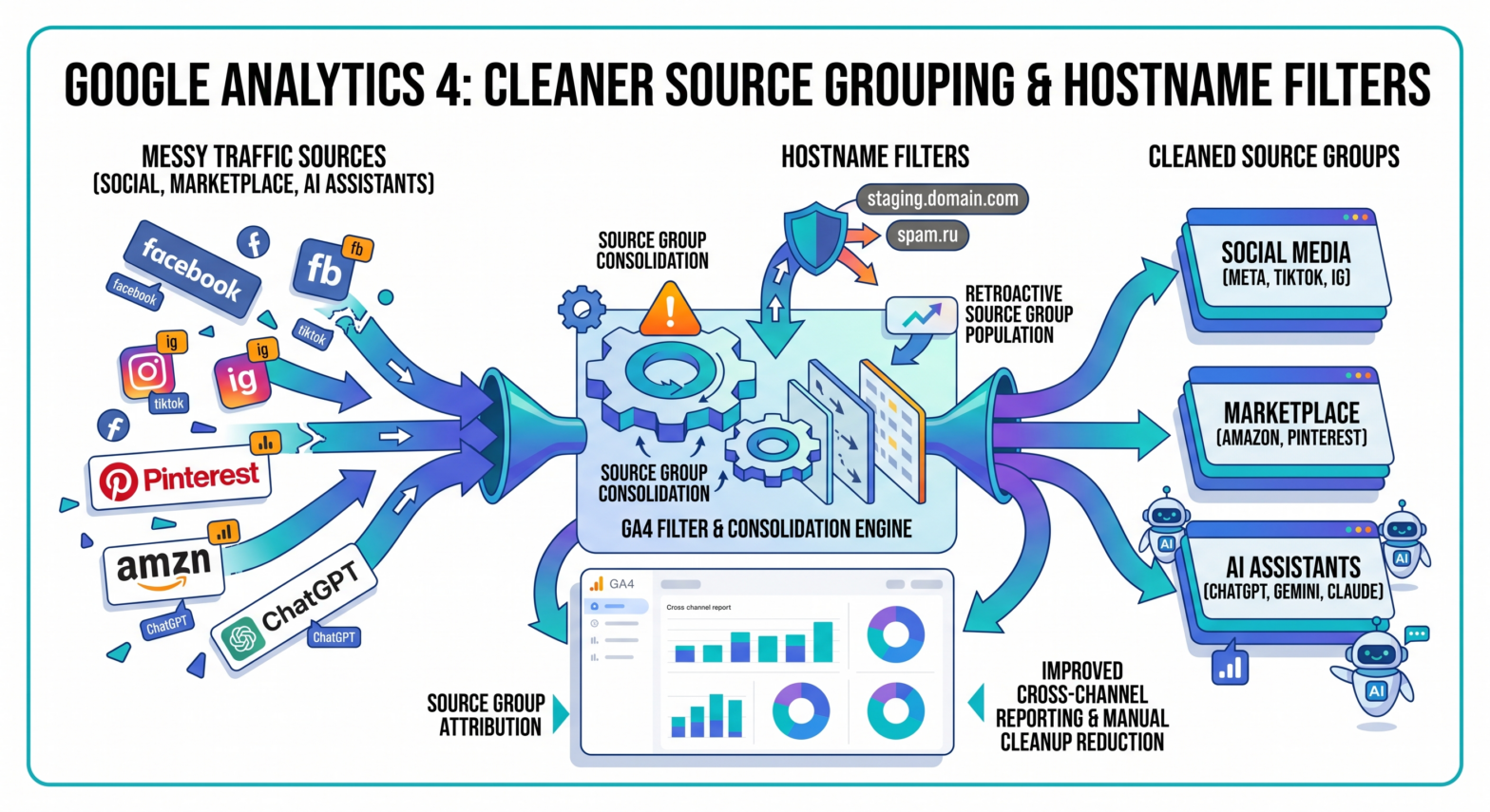 GA4 Source Group Adds Cleaner Attribution
