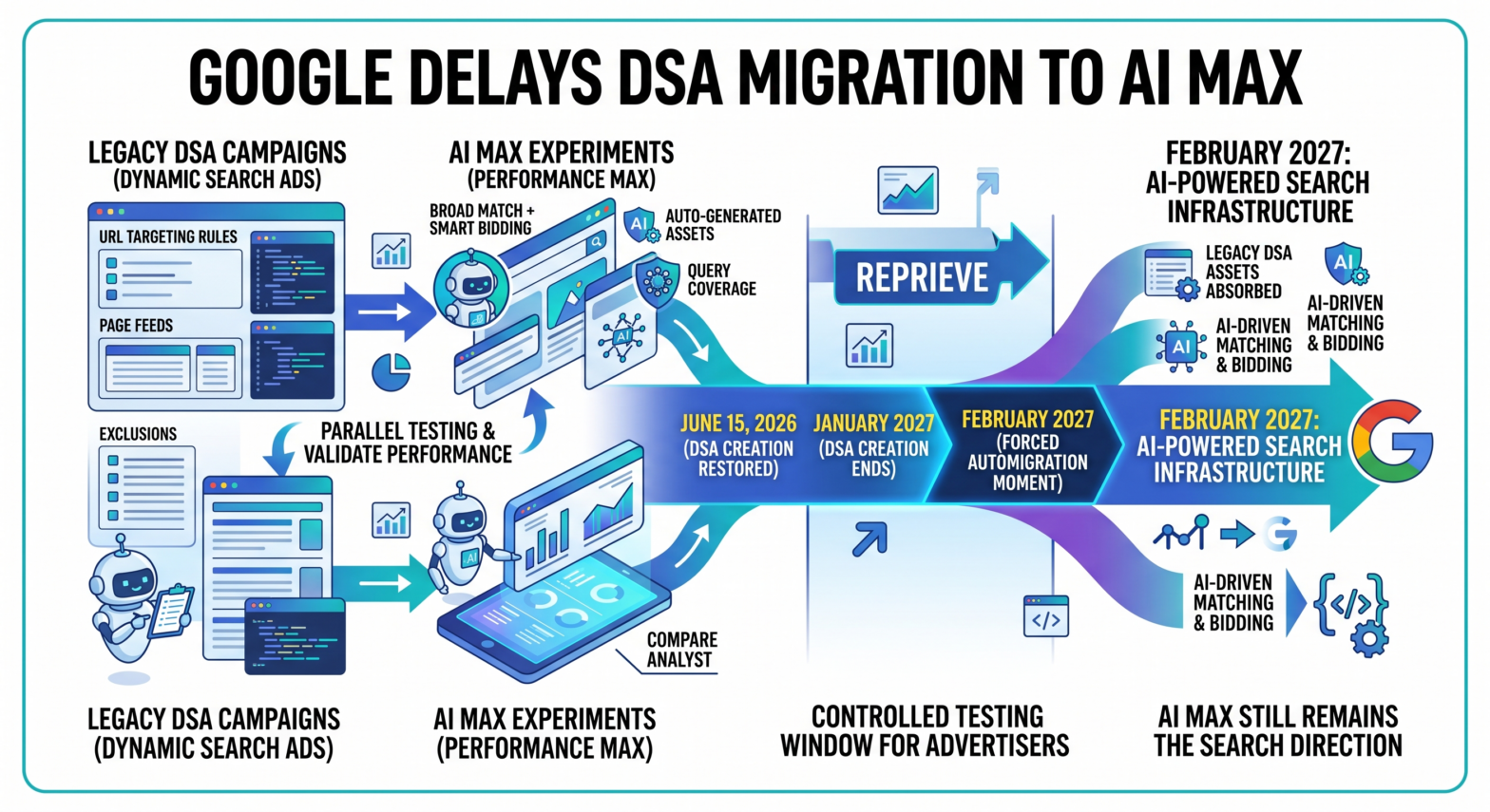 Google Delays DSA Migration to AI Max