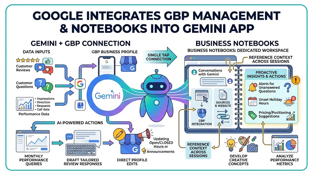 Google Integrates Business Profile Management Into Gemini App With New Notebook Feature