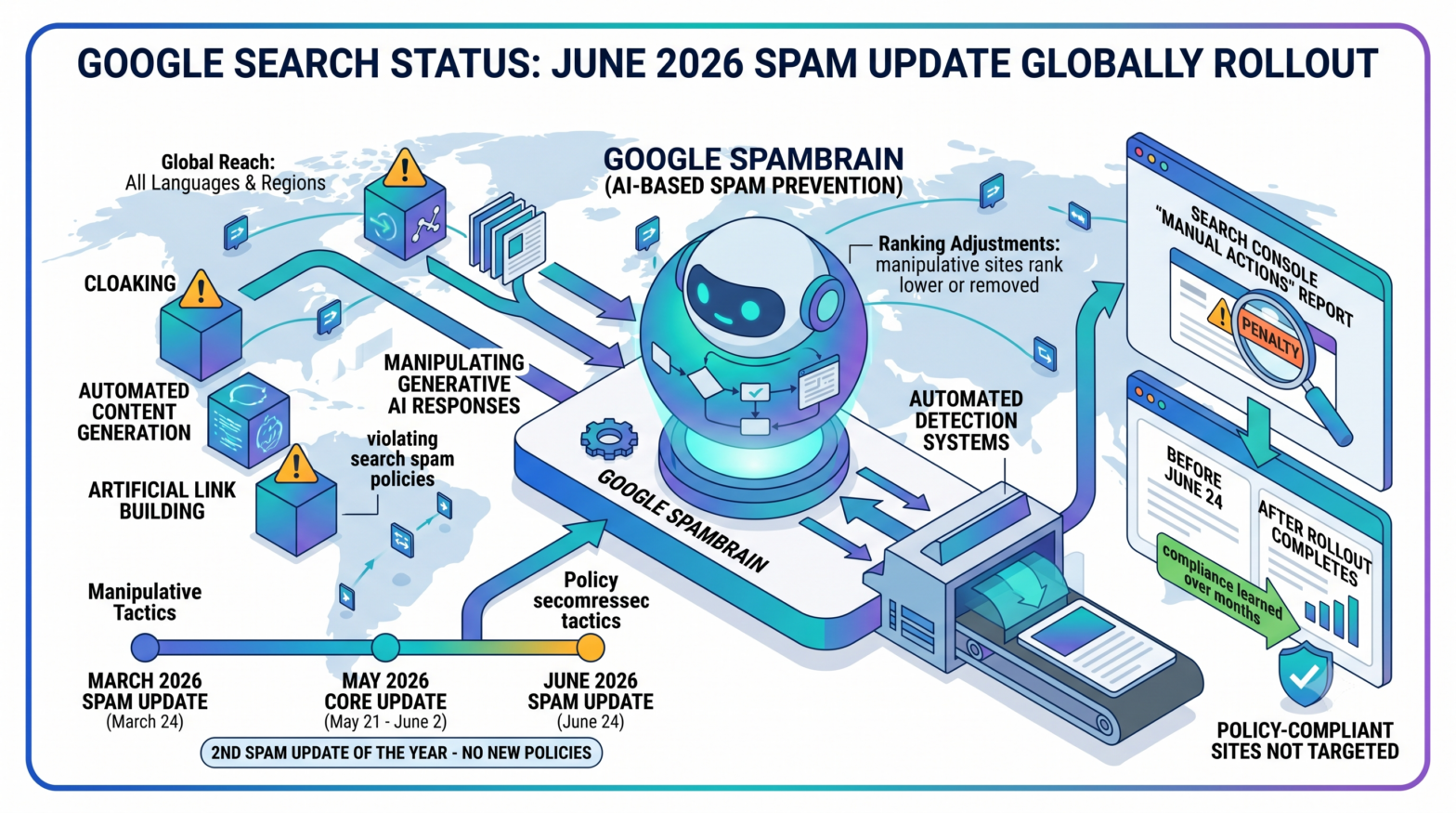 Google Launches June 2026 Spam Update, Second of the Year, With Global Reach and No New Policies