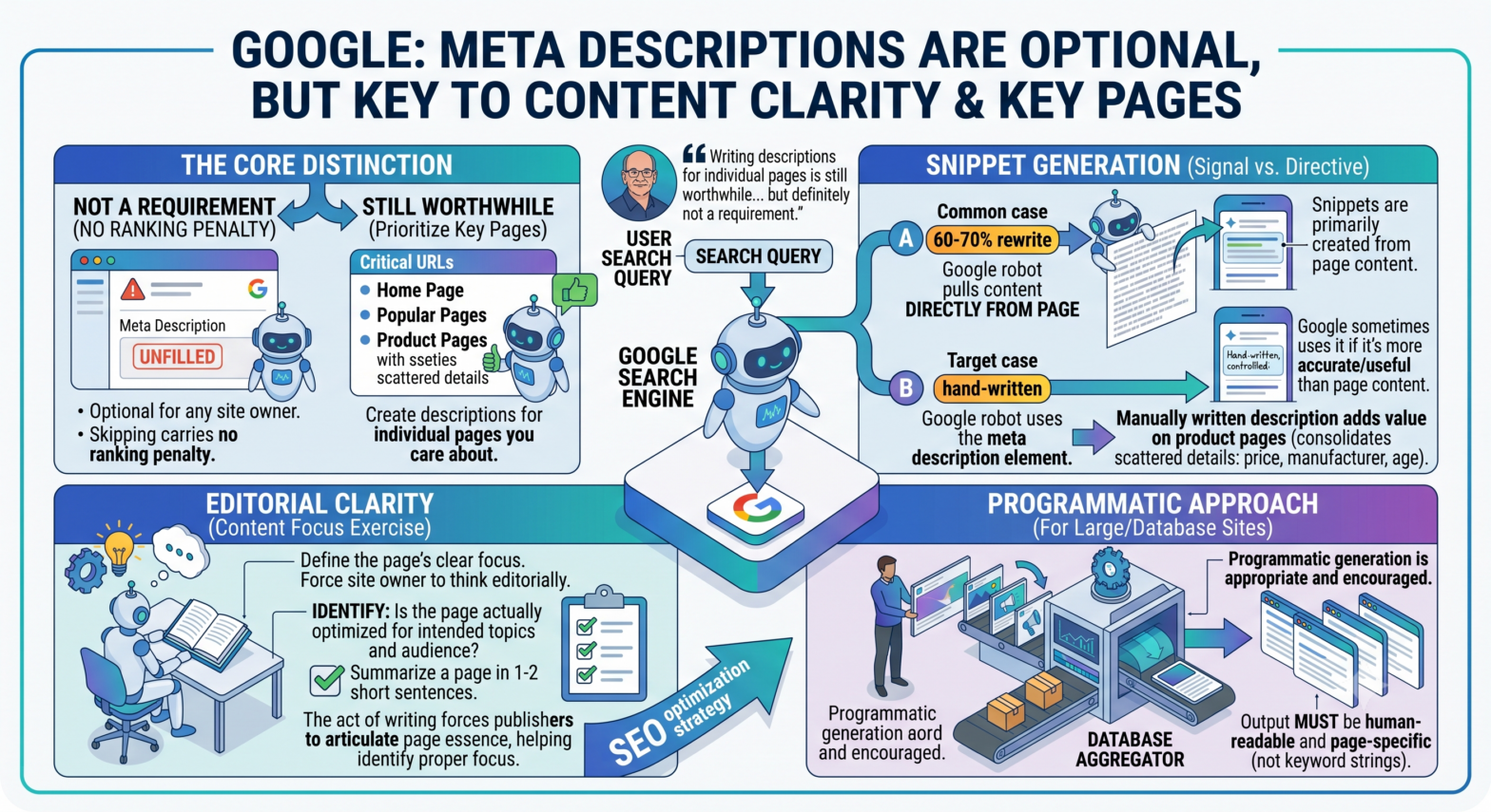 Google’s John Mueller Confirms Meta Descriptions Are Optional, But Still Worth Writing for Key Pages