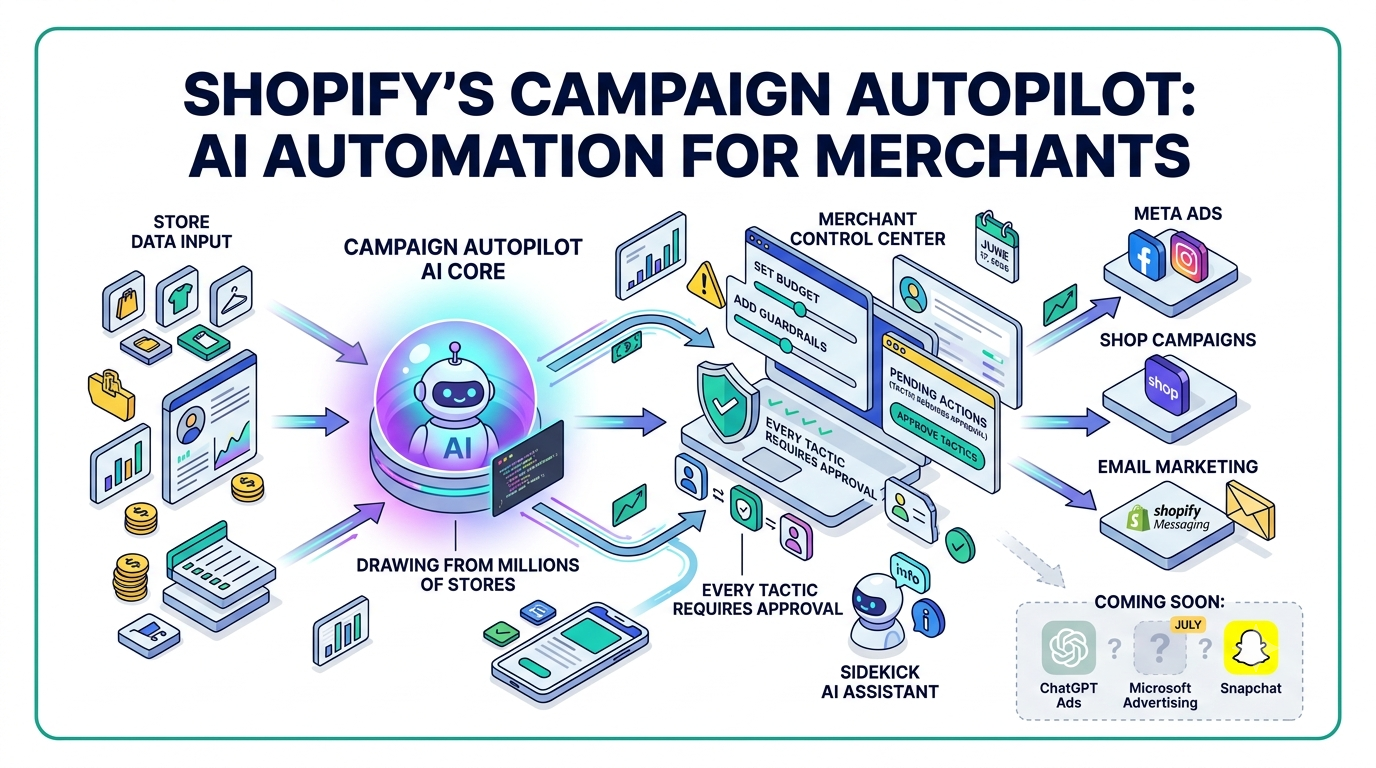 Shopify Launches Campaign Autopilot: AI Marketing Tool Now in Early Access for Paid Plan Merchants