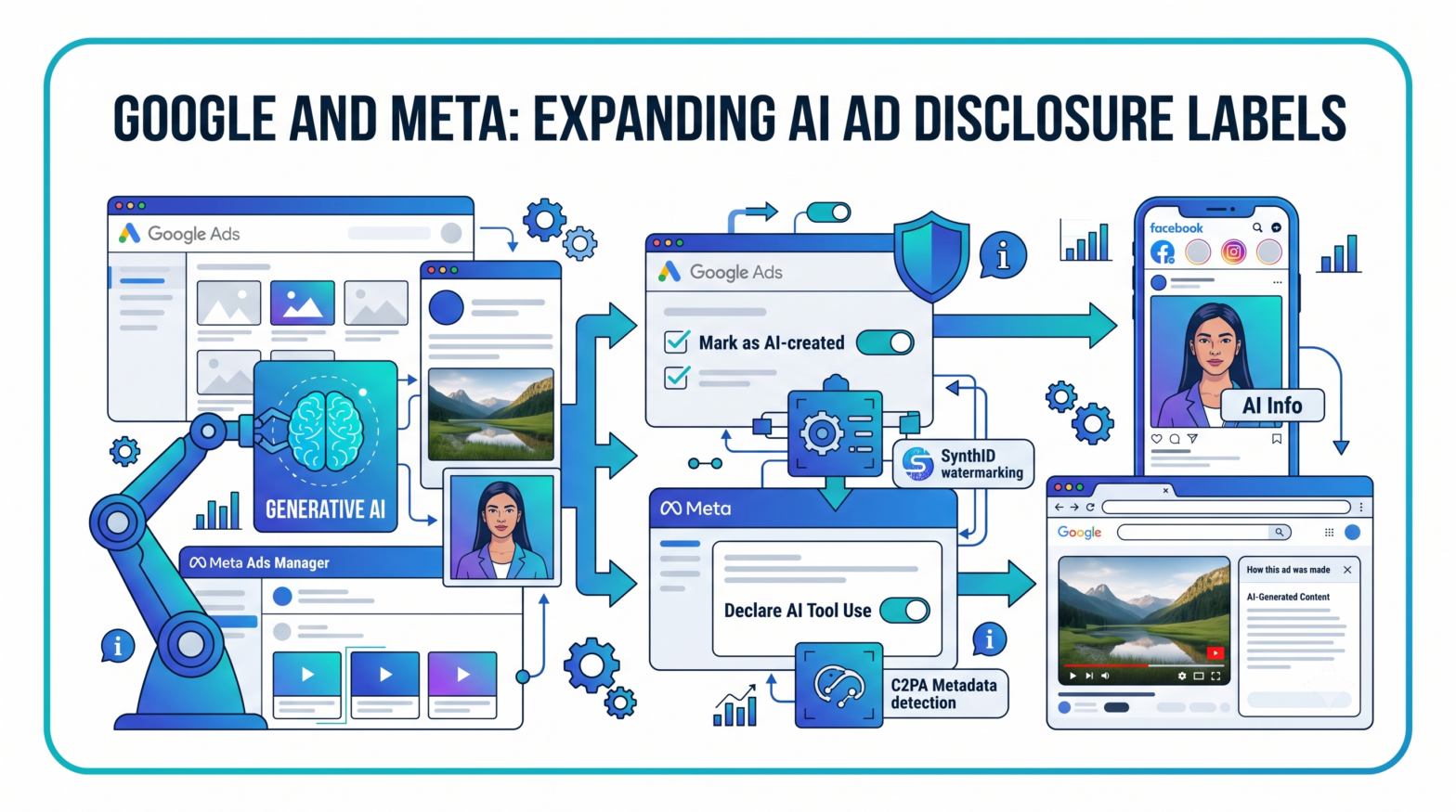 Google and Meta Expand AI Ad Disclosure Labels
