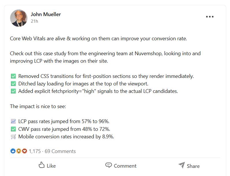 John Mueller on LinkedIn