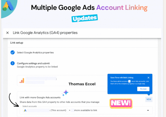 Multiple Google Ads Account Linking