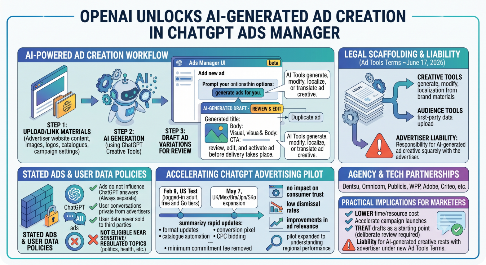 OpenAI Adds AI-Generated Ad Creation to ChatGPT Ads Manager