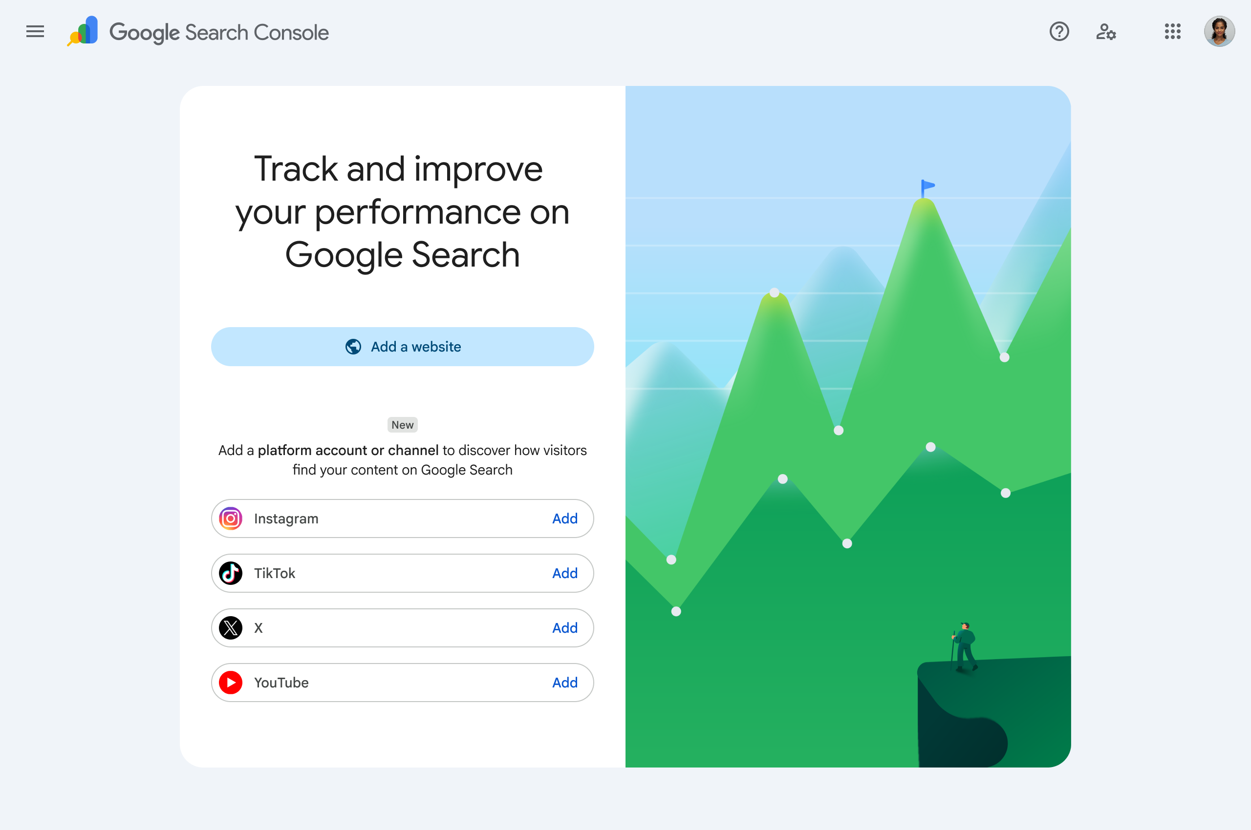 Search Console Platform Property