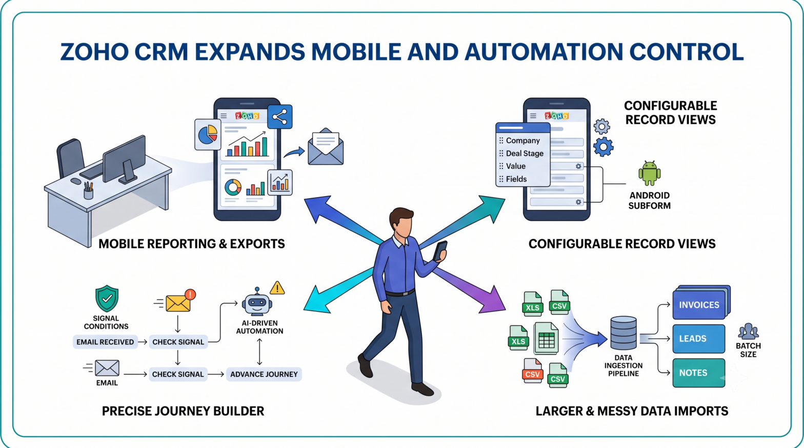 Zoho CRM Expands Mobile and Automation Control