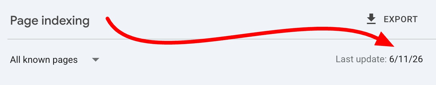 Google Page Indexing - June 11