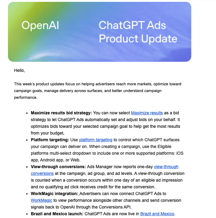 ChatGPT Ads Automatted Bidding
