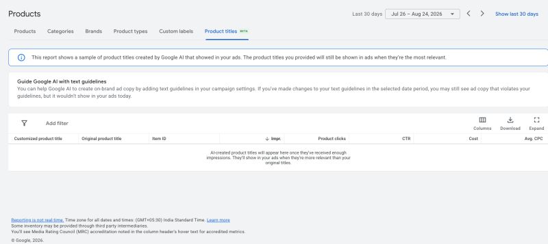 Google Ads AI Rewrites