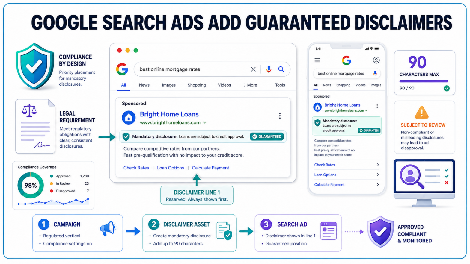 Google Search Ads Add Guaranteed Text Disclaimers