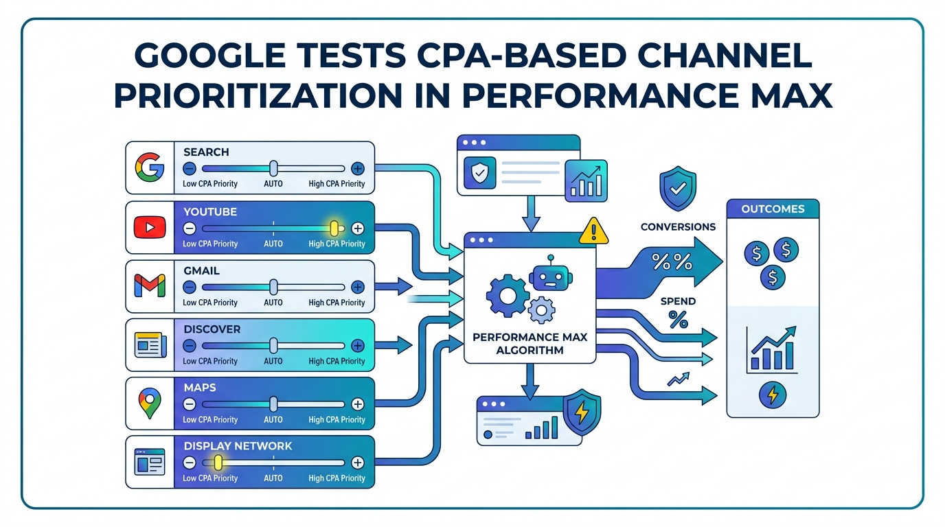 Google Tests CPA-Based Channel Prioritization Controls Inside Performance Max