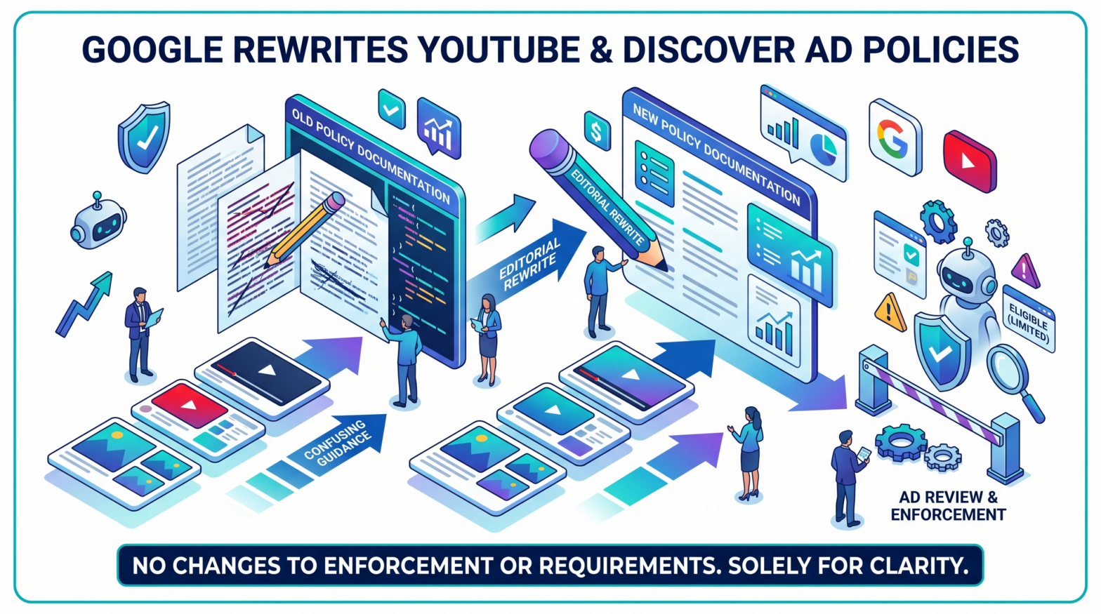 Google Rewrites YouTube and Discover Feed Ad Policy Documentation, Makes No Enforcement Changes