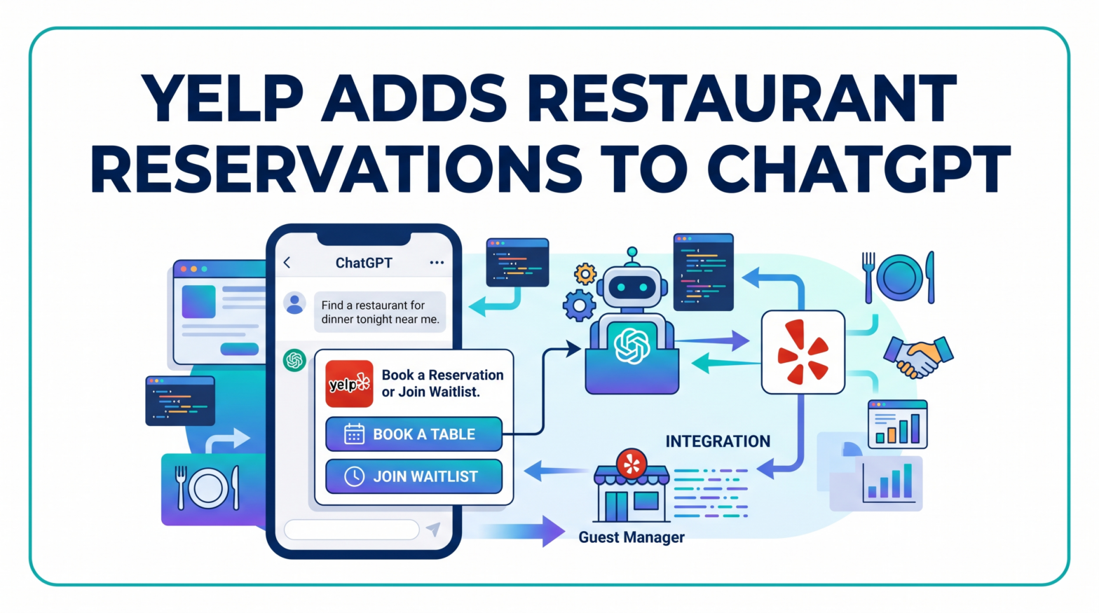 Yelp Adds Restaurant Reservations and Waitlists to ChatGPT, Expanding AI Booking Capabilities