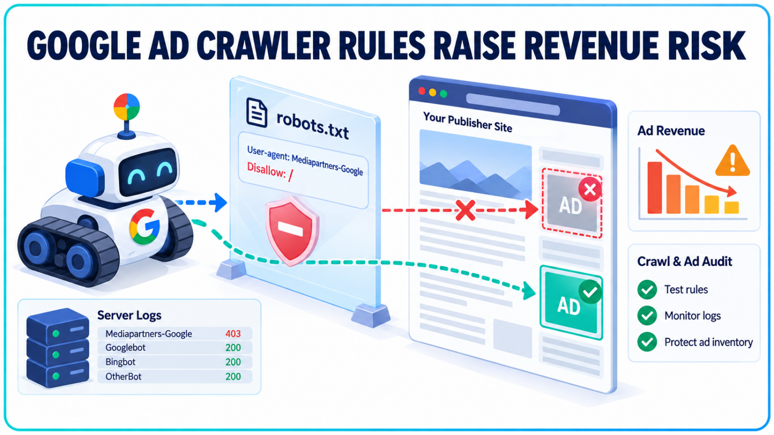 Google Ad Crawler Rules Raise Publisher Revenue Risk