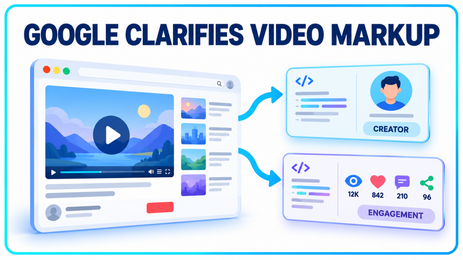 Google Clarifies Video Creator and Engagement Markup
