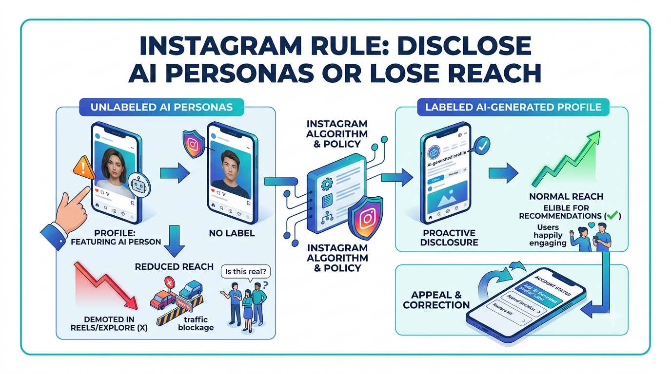 Instagram Cuts Reach of Unlabelled AI Profiles as Platform Enforces New 