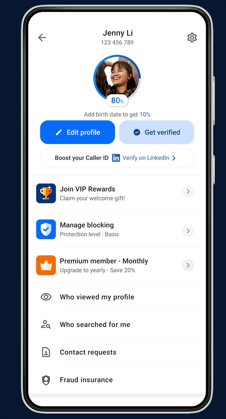 LinkedIn Caller ID On Truecaller