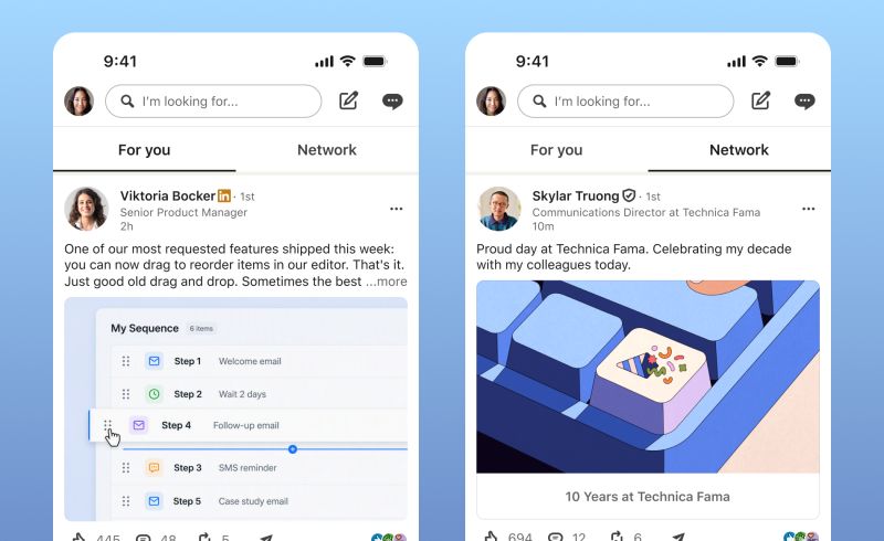 LinkedIn Network Tab