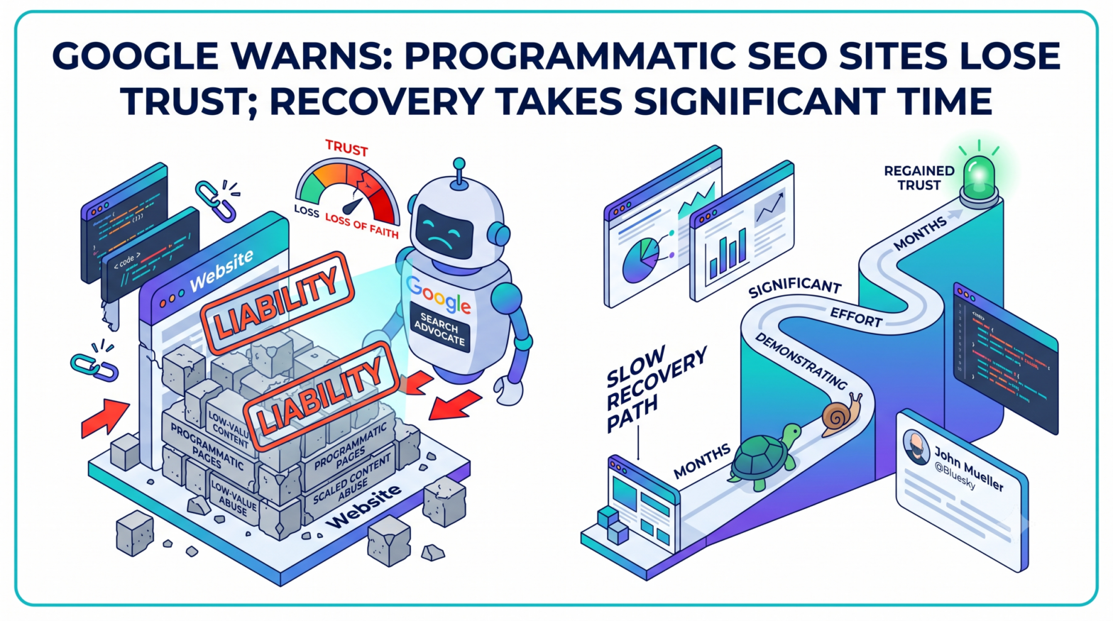 Google's John Mueller Warns Programmatic SEO Sites Can Lose Google's Trust, and Regaining It Takes Significant Time