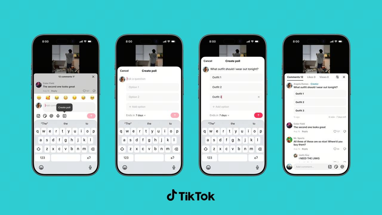 TikTok Comments Poll Feature