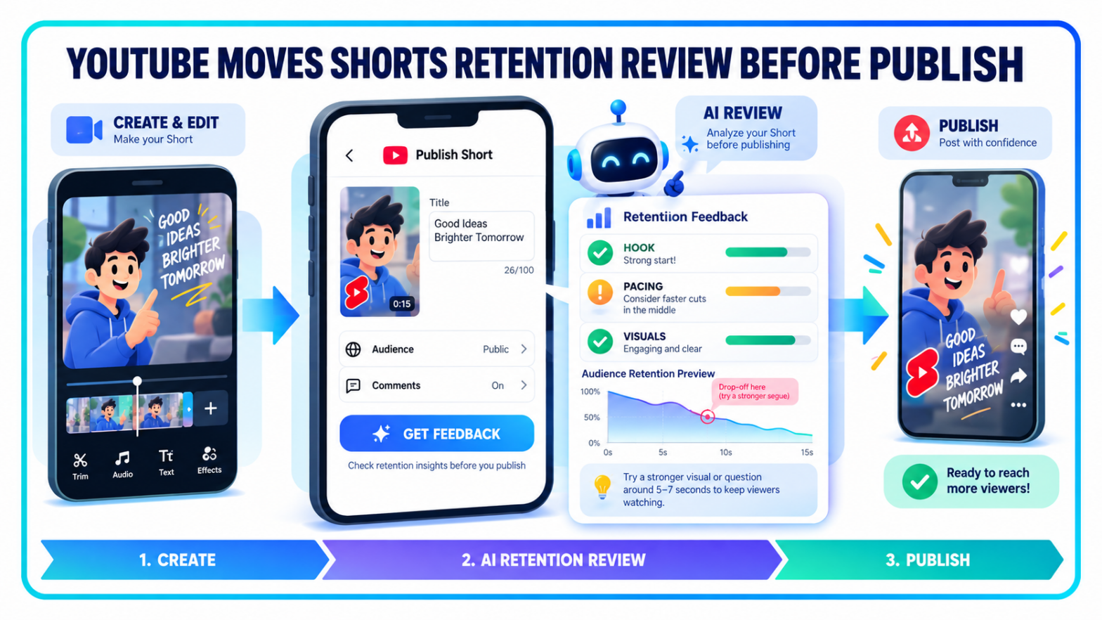 YouTube Adds Pre-Publish Feedback for Shorts