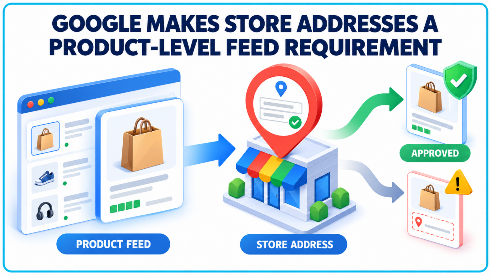 Google Adds Store Address Rule to Local Product Feeds