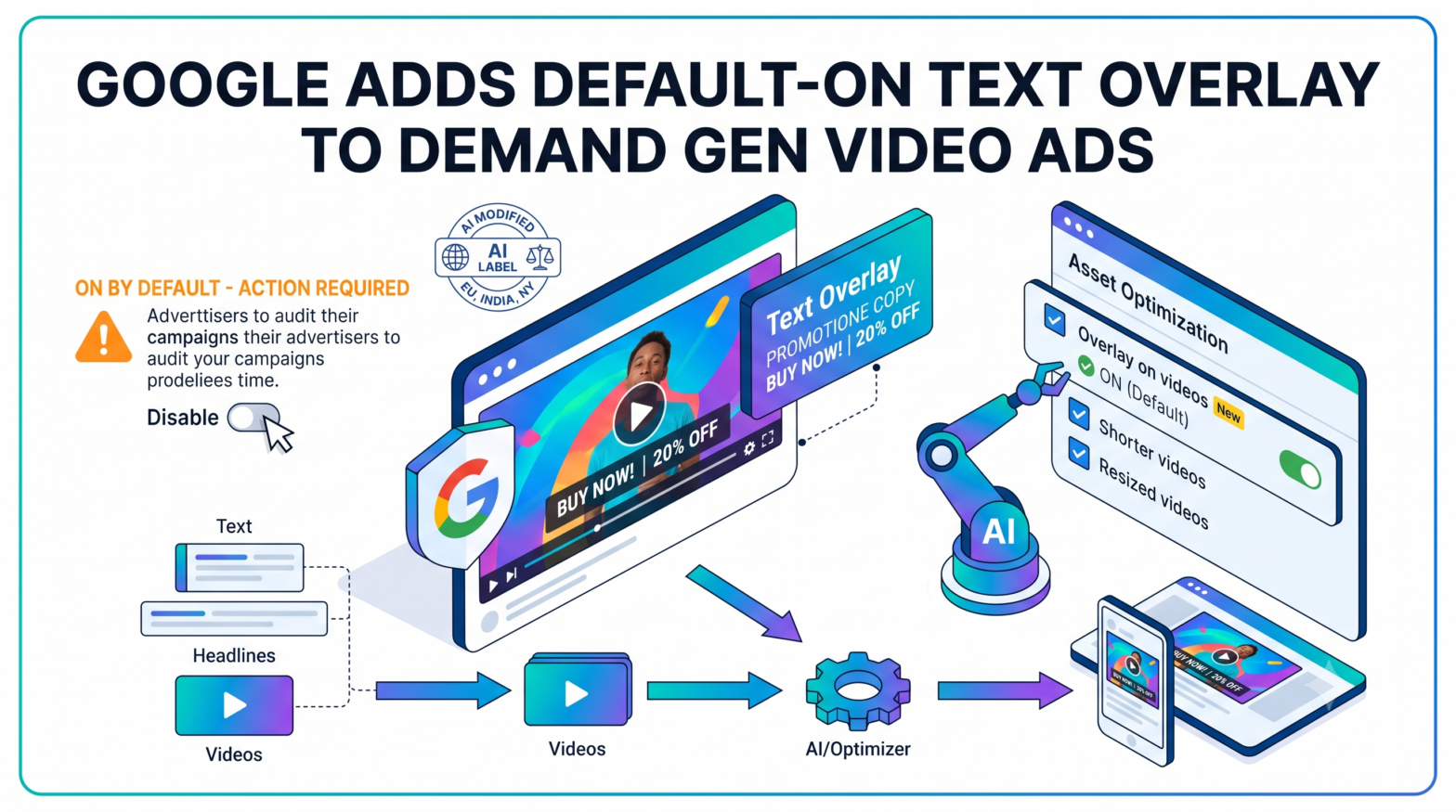 Google Adds Default-On Text Overlay Feature to Demand Gen Video Ads