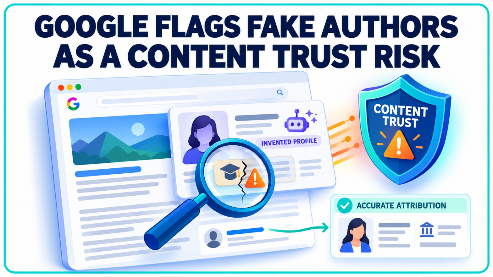 Google Flags Fake Author Profiles as a Content Trust Risk