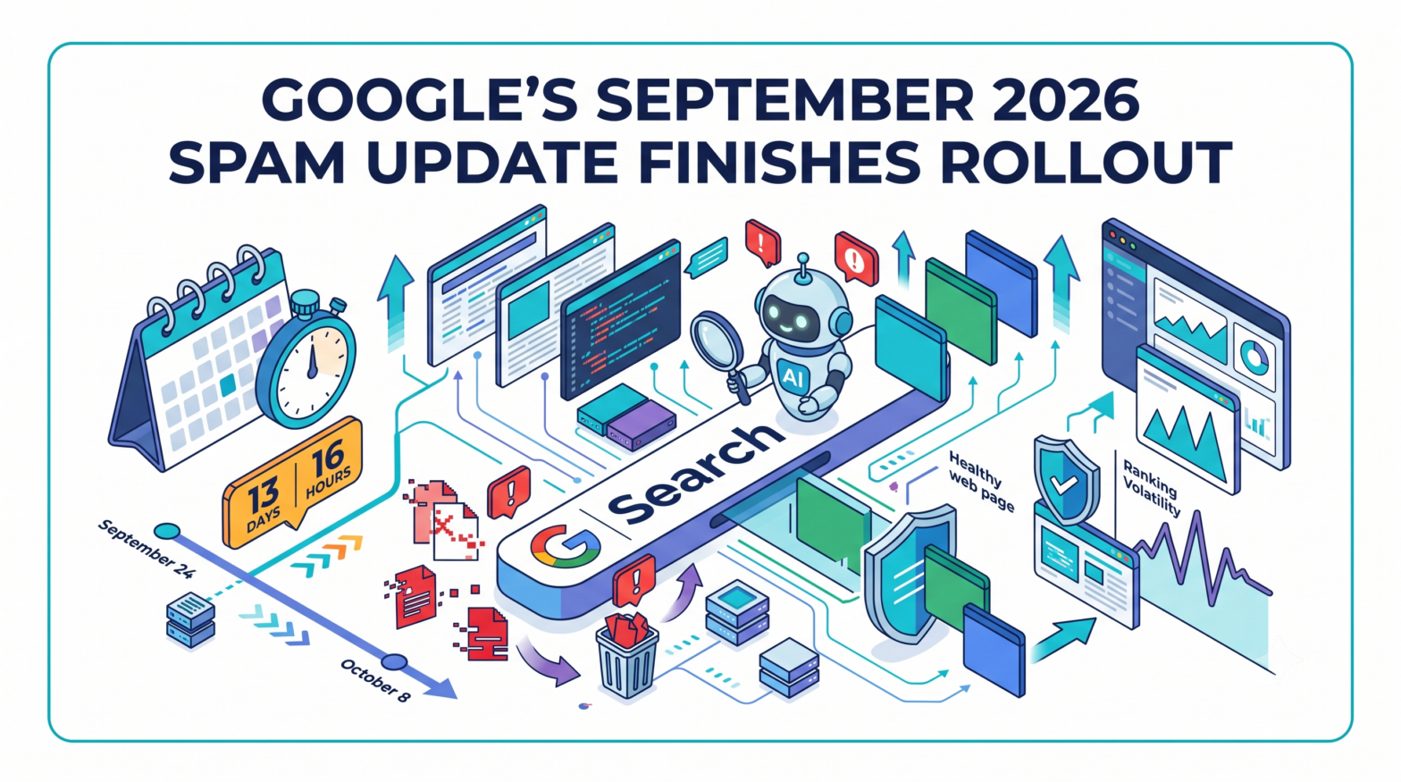 Google's September 2026 Spam Update Finishes Rolling Out After 13 Days and 16 Hours