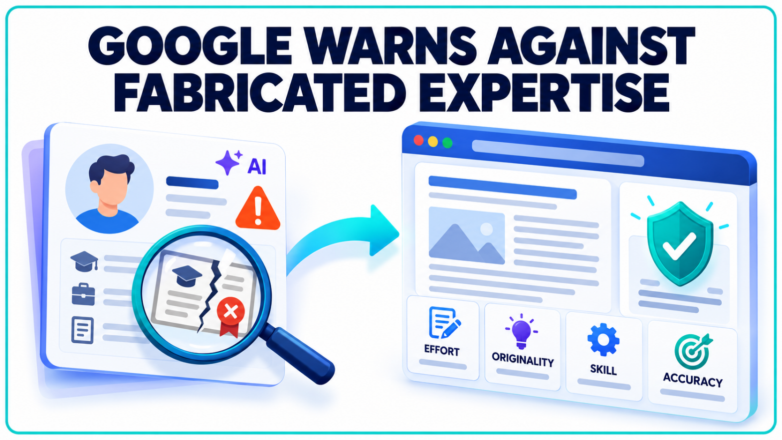 Google Warns Publishers Against Fabricated Expertise