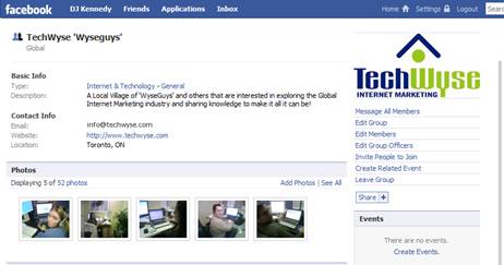 Facebook Home Page
